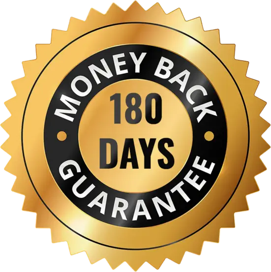 Sodalean 180 day money back guarantee seal